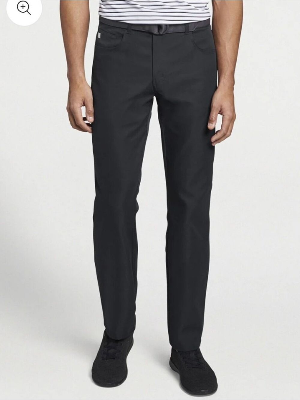 Peter Millar Performance Five-Pocket Pant in Black 36x34 Like New $ 180